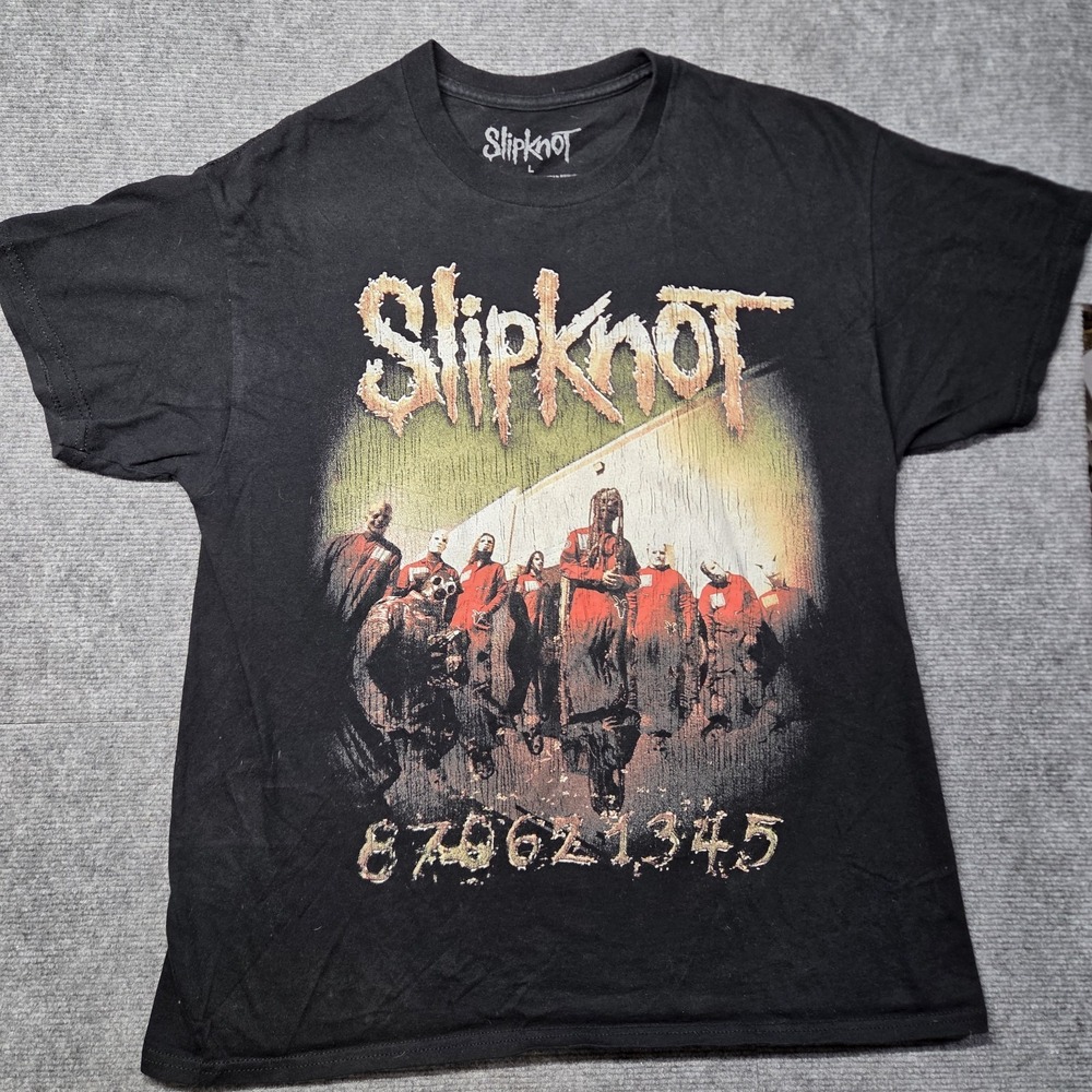 Slipknot Here Comes the Pain Tour 25th Anniversary Double Sided T Shirt Size L